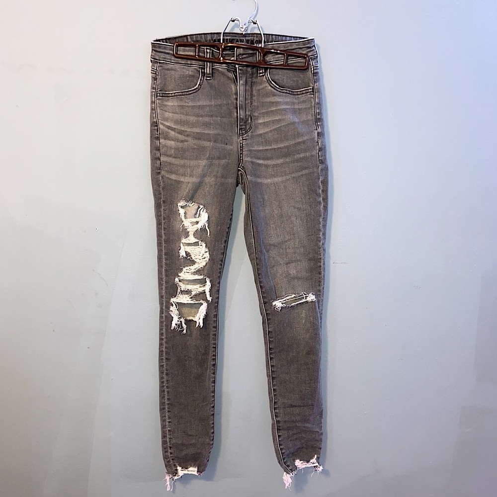 Gray American Eagle jeans
